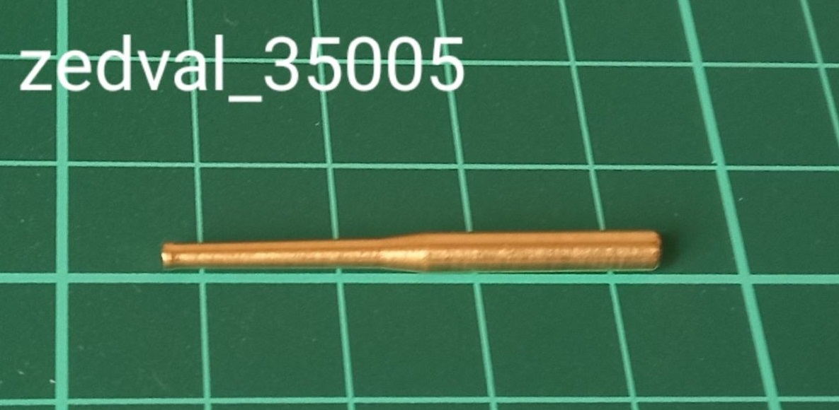 35005  металлические стволы  45 мм ствол-моноблок 20K. T-70, Танк-80  (1:35)