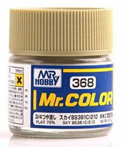 C368  краска 10мл  Sky BS381C/210 (Flat 75%)
