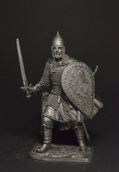 291 M  миниатюра  Русский княжеский дружинник, 11-13 вв.