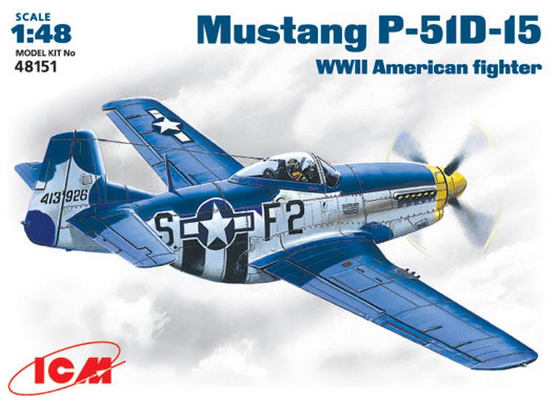 48151  авиация  P-51D-15 Mustang (1:48)