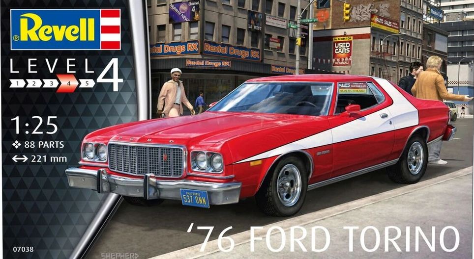 07038  автомобили и мотоциклы  Ford Torino `76  (1:25)