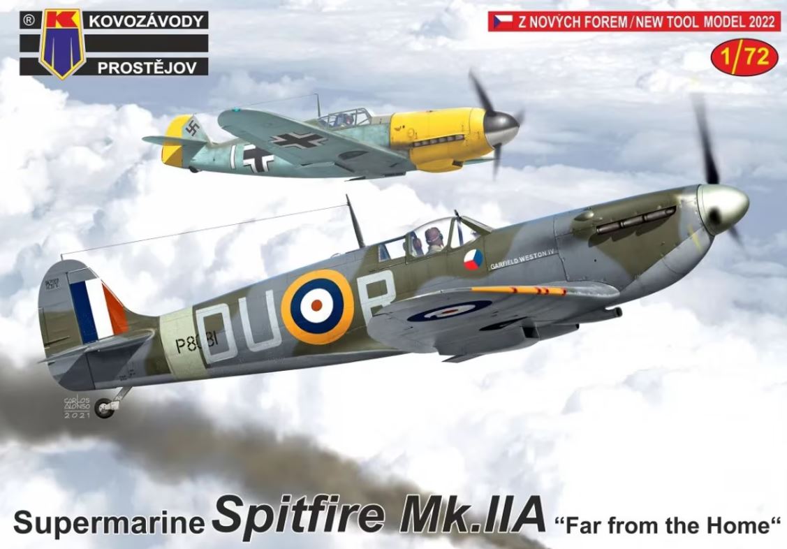 KPM0304  авиация  Supermarine Spitfire Mk.Iia "Far From the Home"  (1:72)