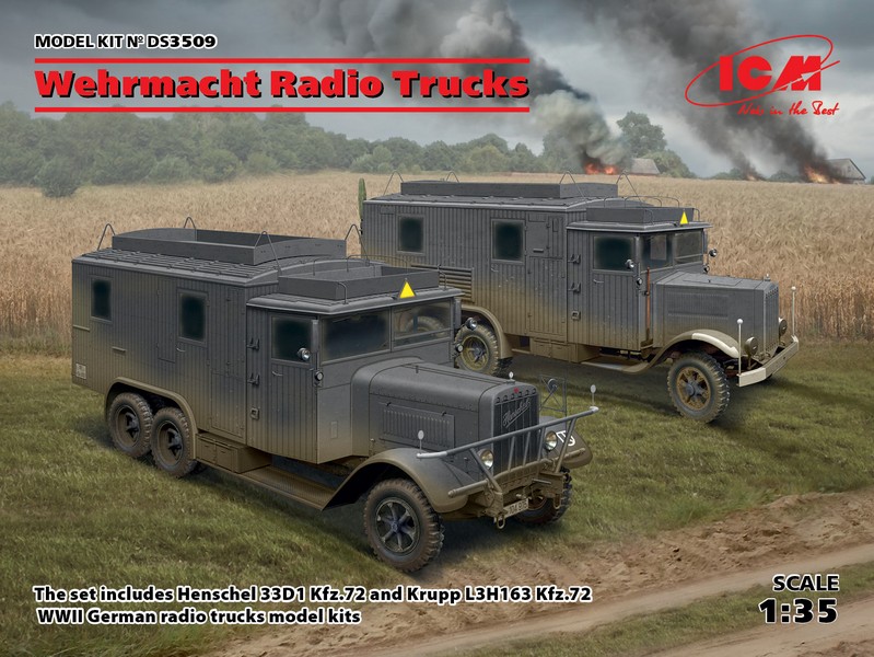 DS3509  техника и вооружение  Wehrmacht Radio Trucks  (1:35)
