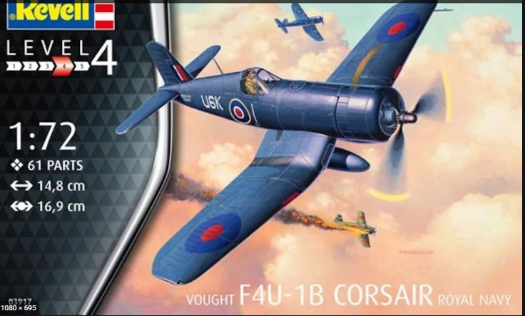 03917  авиация  Vought F4U-1B Corsair Royal Navy  (1:72)