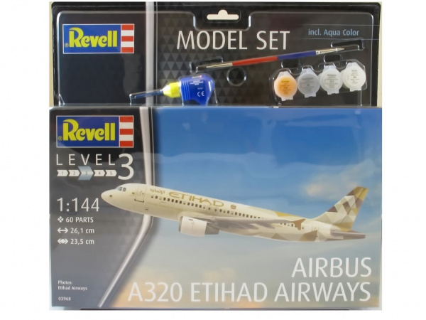 63968  авиация  Airbus A320 Etihad Airways MODEL SET  (1:144)