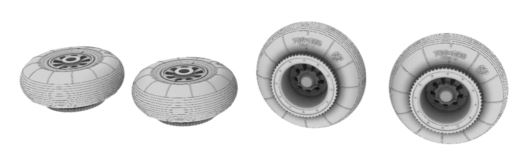 ПРОМО3  дополнения из смолы  Малые колеса для БРДМ  (1:72)