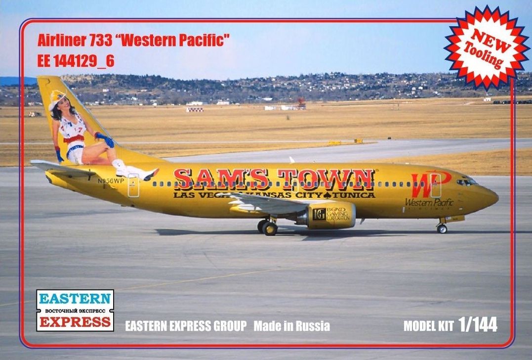 144129-6  авиация  Airliner 733 Western Pasific (1:144)