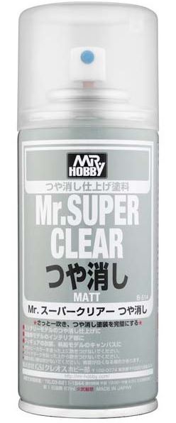 B-514  краска художественная т.м.MR.HOBBY  Mr.SUPER CLEAR MATT 170мл