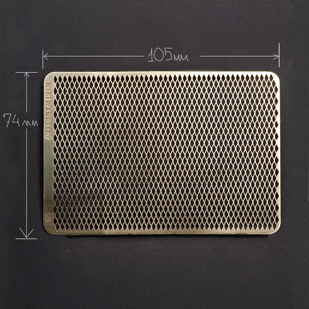 S-016  фототравление  Просечно-вытяжной лист, размер L  (1:24)