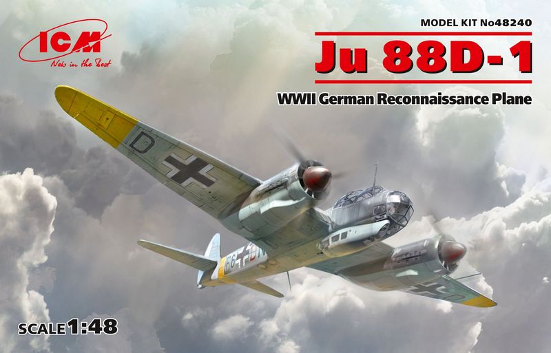 48240  авиация  Ju-88D-1, WWII German Reconnaissance Plane  (1:48)