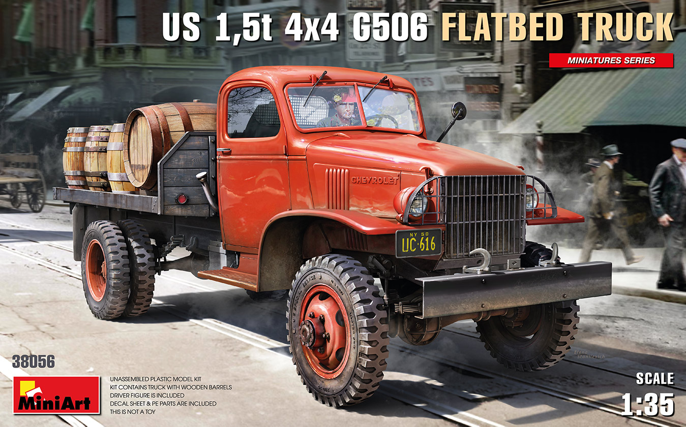 38056  техника и вооружение  US 1,5t 4×4 G506 FLATBED TRUCK  (1:35)