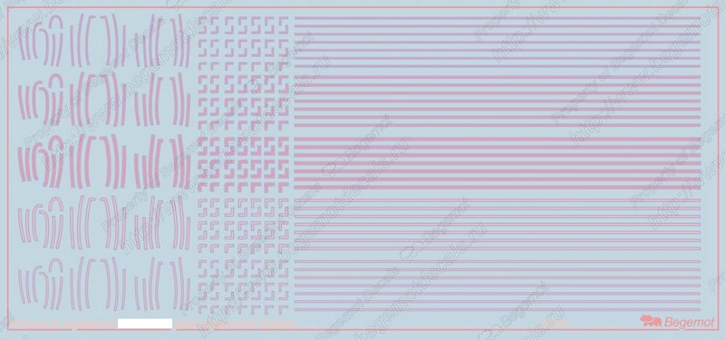 72083  декали  Розовый герметик для самолетов Микояна  (1:72)