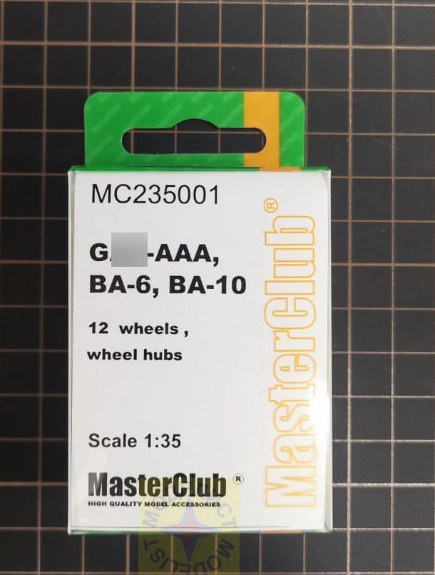 MC235001  дополнения из смолы  Колёса для Г@З-ААА и бронеавтомобилей БА-6, БА - 10  (1:35)