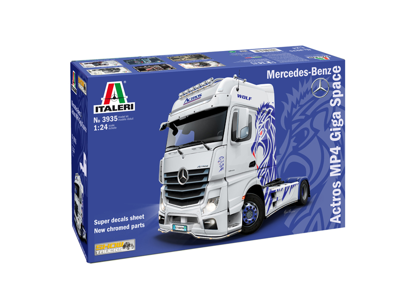 3935  автомобили и мотоциклы  Mercedes-Benz ACTROS MP4 Giga Space  (1:24)