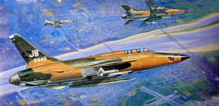 02202  авиация  Republic F-105G Wild Weasel  (1:32)