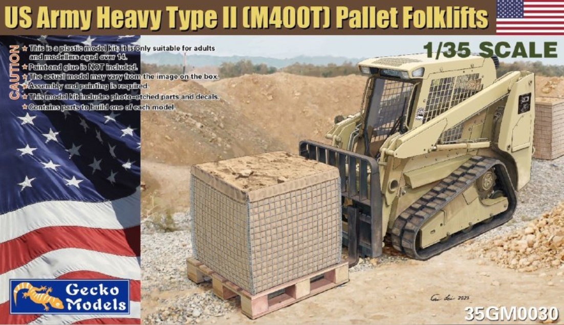 35GM0030  техника и вооружение  US Army Heavy Type II (M400T) Pallet Forklift  (1:35)