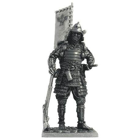 120 M  миниатюра  Самурай на марше, 16в