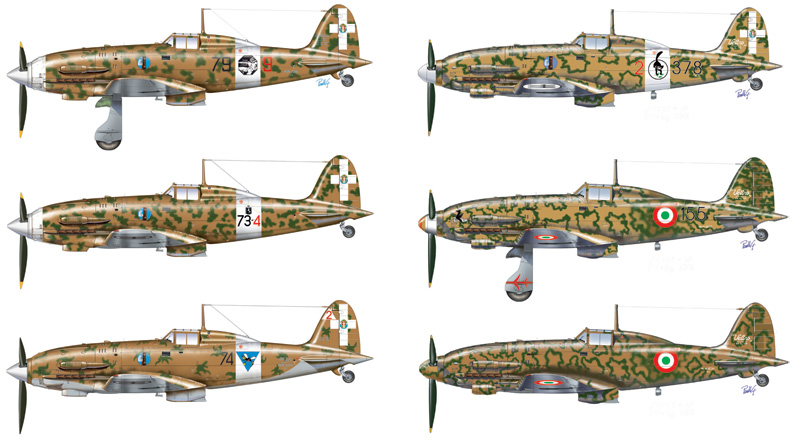1345  авиация  ITALIAN ACES MC.202/ MC.205 (1:72)