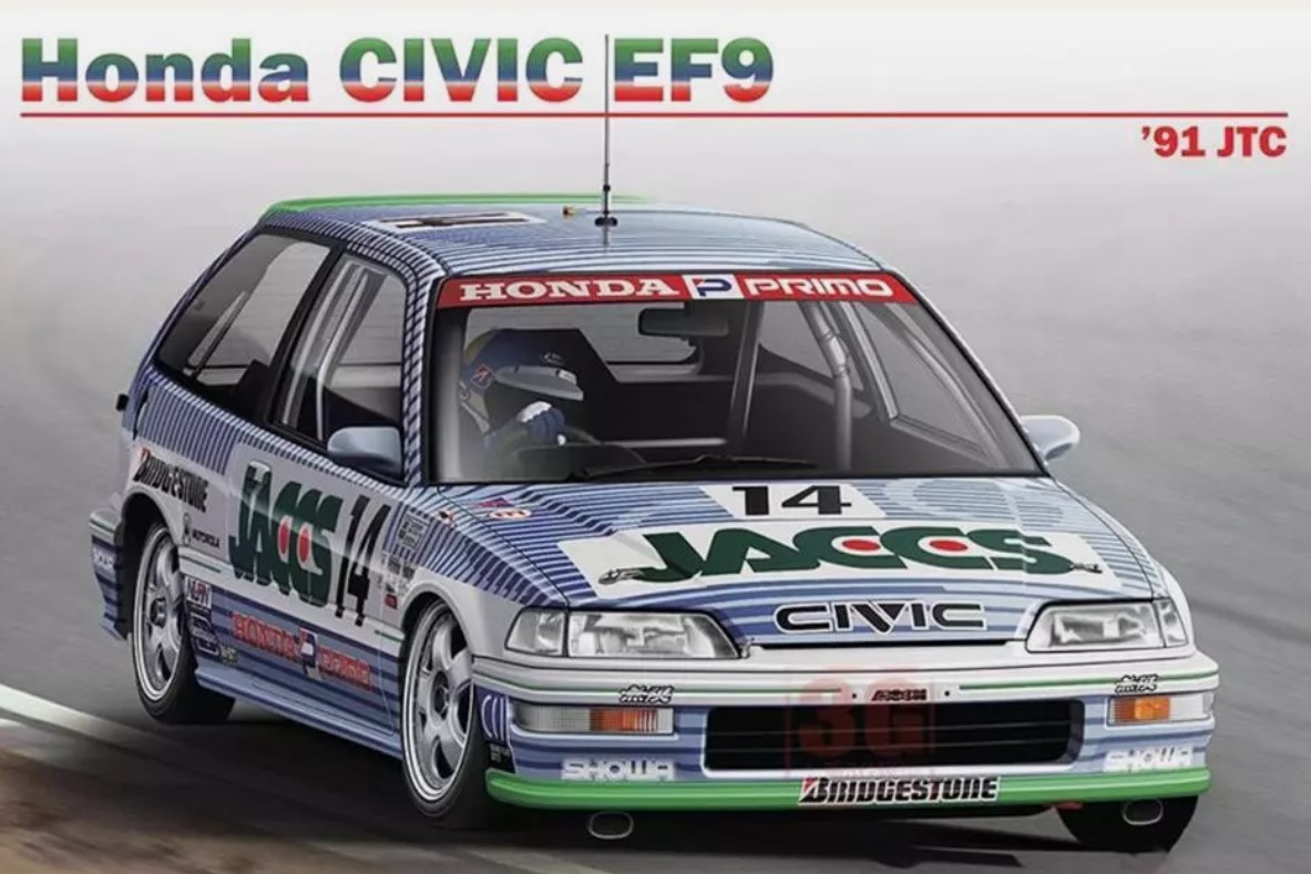 BX24030  автомобили и мотоциклы  Honda Civic EF9 Gr.A 1991 JTC InterTEC  (1:24)