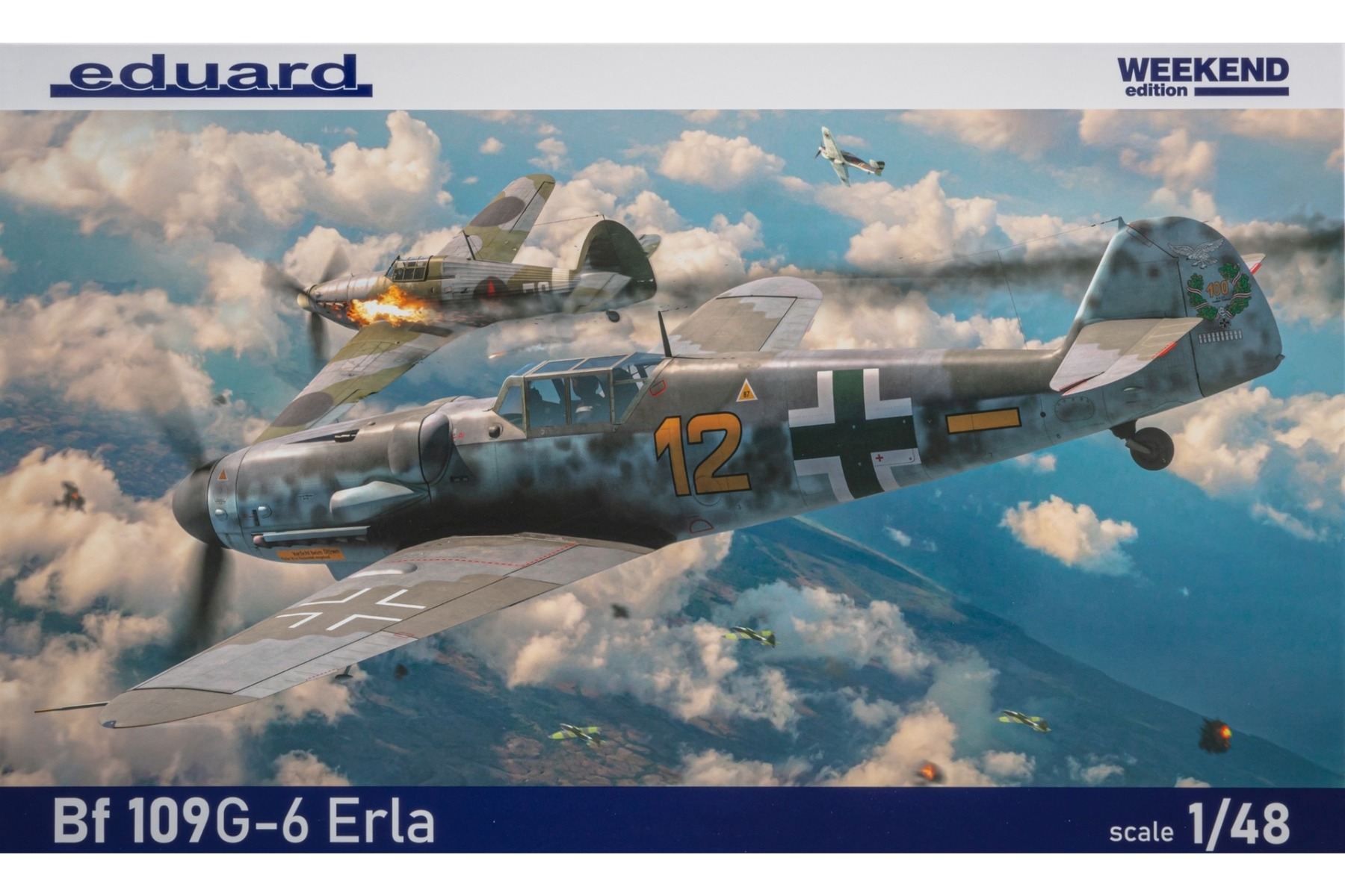 84201  авиация  Bf 109G-6 Erla Weekend Edition  (1:48)