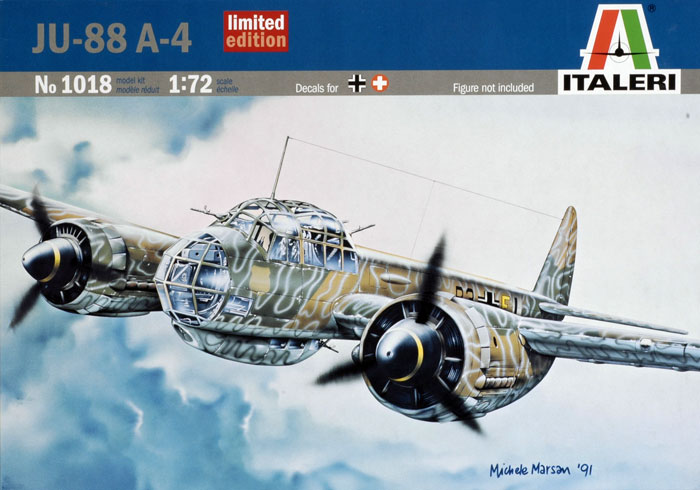 1018  авиация  Junkers Ju 88 A-4  (1:72)