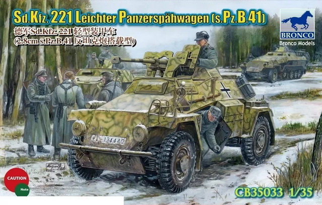 CB35033  техника и вооружение  Sd.Kfz. 221 Leichter Panzerspähwagen (s.Pz.B.41)  (1:35)