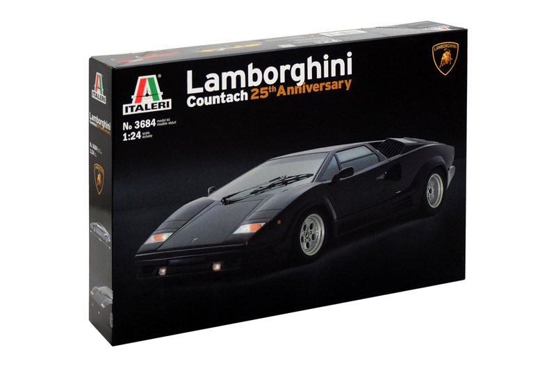 3684  автомобили и мотоциклы  LAMBORGHINI COUNTACH 25tn Anniversar  (1:24)