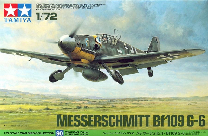 60790  авиация  Messerschmitt Bf 109 G-6  (1:72)