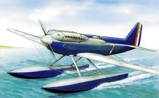 72257  авиация  Гоночный гидросамолет S-6B (1:72)