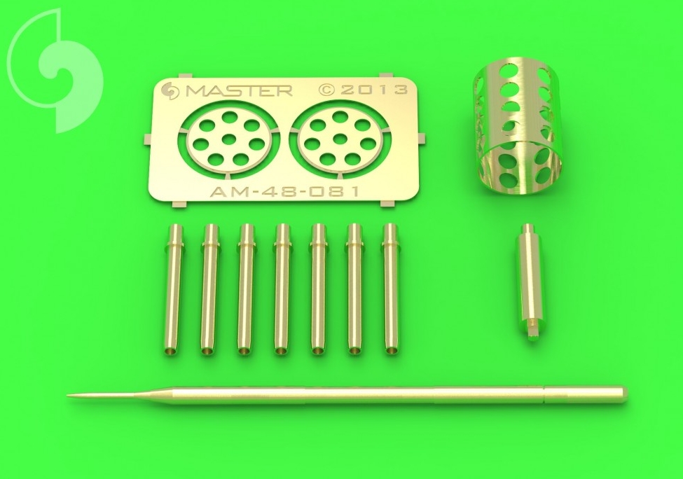 AM-48-081  металлические стволы  ПВД и стволы GAU-8 Avenger для A-10 Thunderbolt II  (1:48)