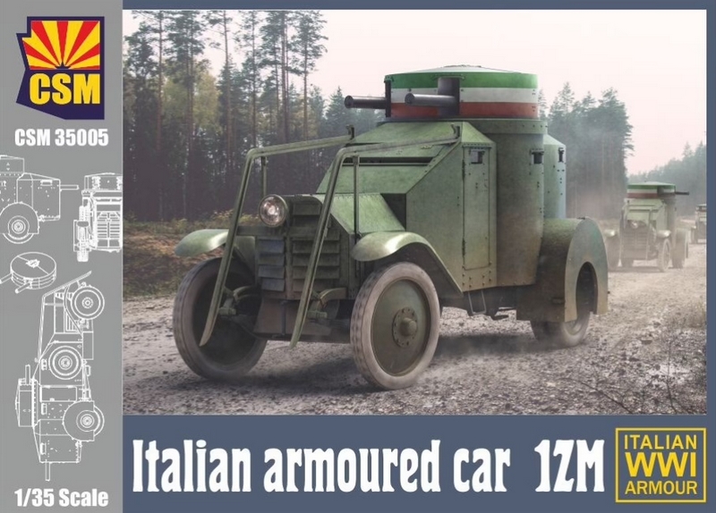 CSM35005  техника и вооружение  Italian armoured сar 1ZM  (1:35)