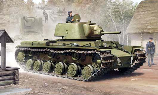 01561  техника и вооружение  Russian KV-1 Mod 1939  (1:35)