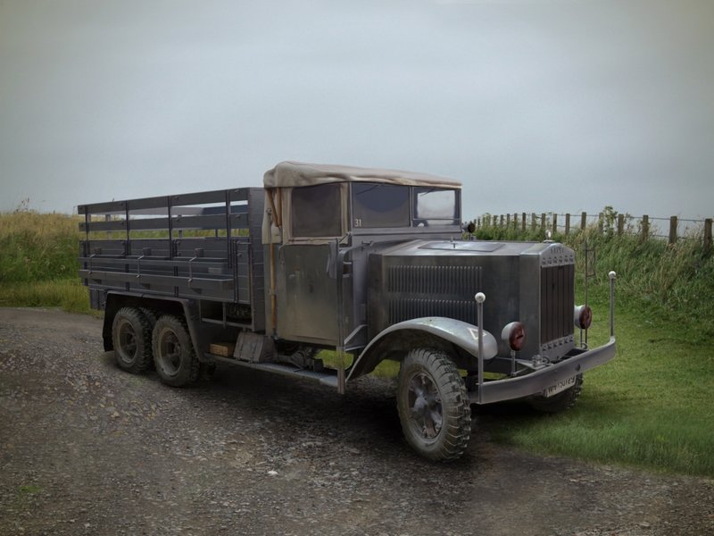 35461  техника и вооружение  Германский грузовик Krupp LH163 (1:35)