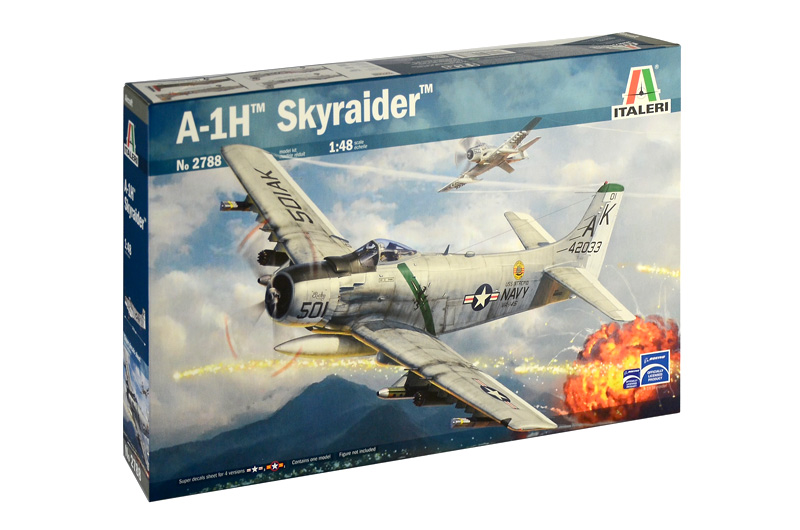 2788  авиация  A-1H SKYRAIDER  (1:48)
