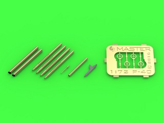 AM-72-122  металлические стволы  Набор вооружения и ПВД для самолета Curtiss P-40 B/C  (1:72)