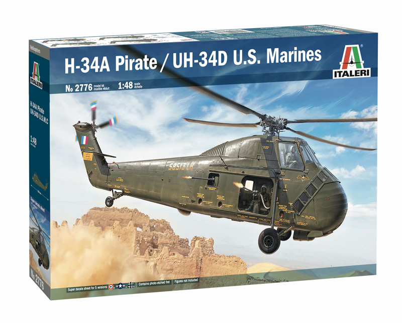2776  авиация  H-34A Pirate /UH-34D U.S. Marines  (1:48)