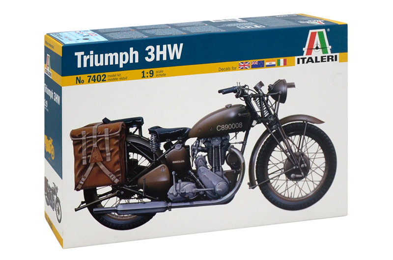 7402  техника и вооружение  Мотоцикл TRIUMPH 3HW  (1:9)