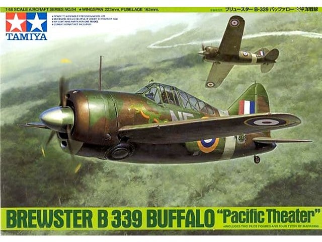 61094  авиация  Brewster B-339 Buffalo - Pacific Theatre  (1:48)