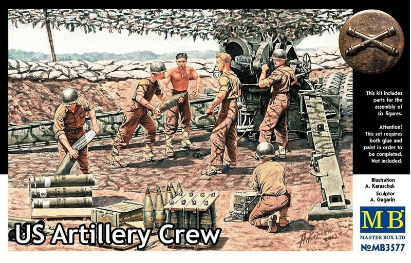 MB3577  фигуры  Артиллерийский расчет, США (1:35)