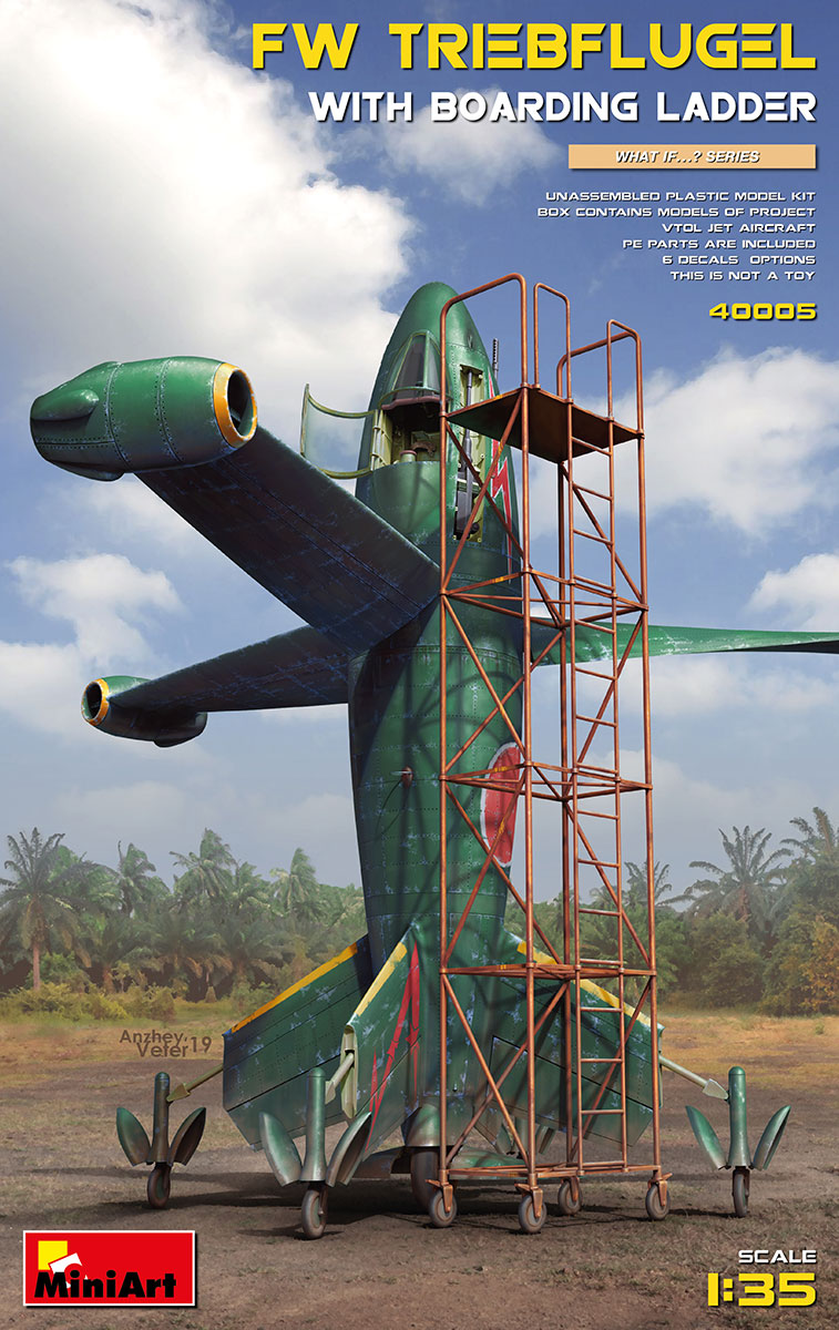 40005  авиация  FW TRIEBFLUGEL WITH BOARDING LADDER  (1:35)