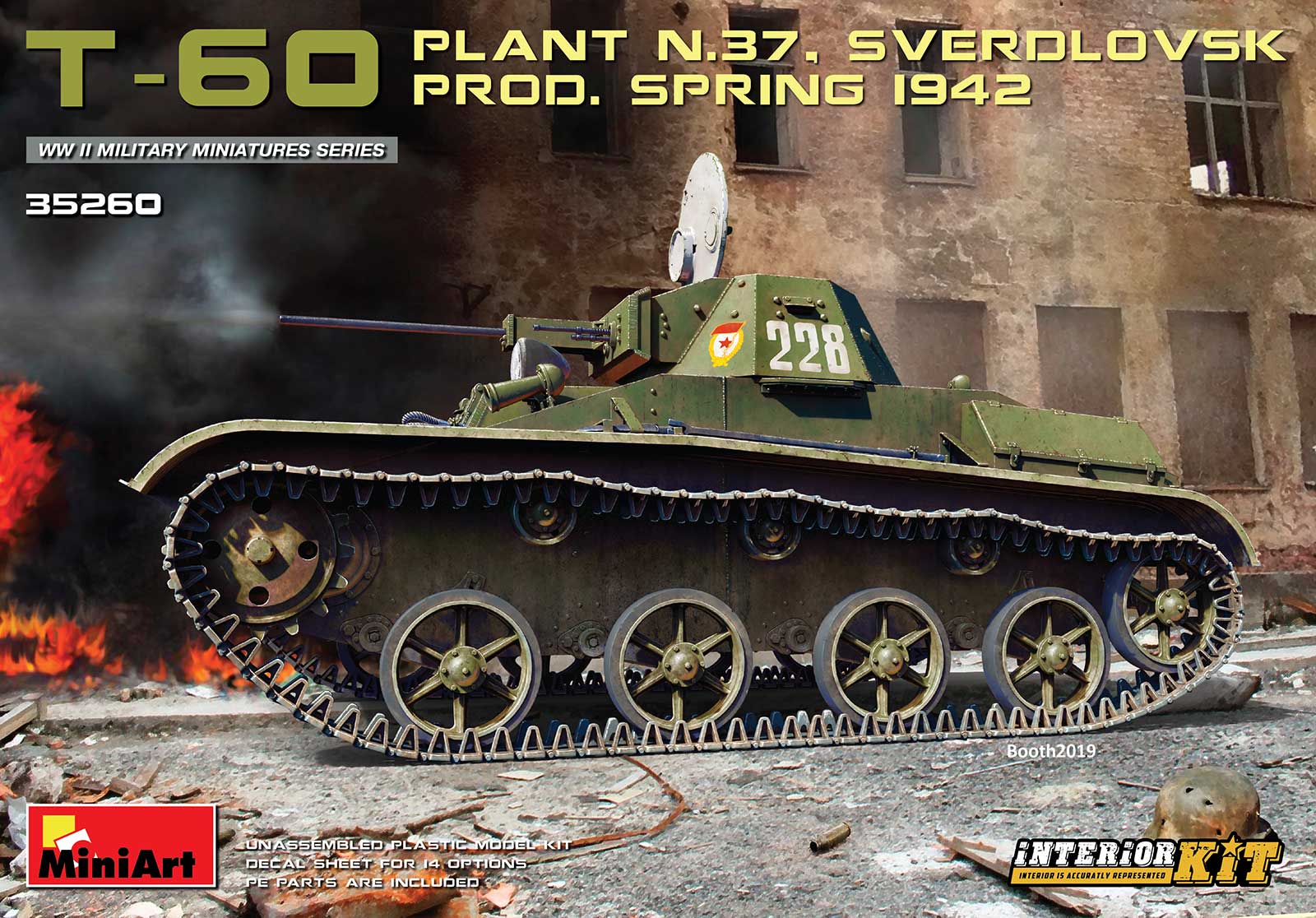 35260  техника и вооружение  T-60 Plant N.37 SVERDLOVSK Prod. Spring 1942. Interior Kit  (1:35)