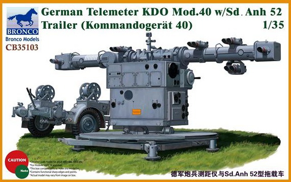 CB35103  техника и вооружение  German Telemeter KDO Mod.40 W/Sd.Anh. 52 Trailer  (1:35)