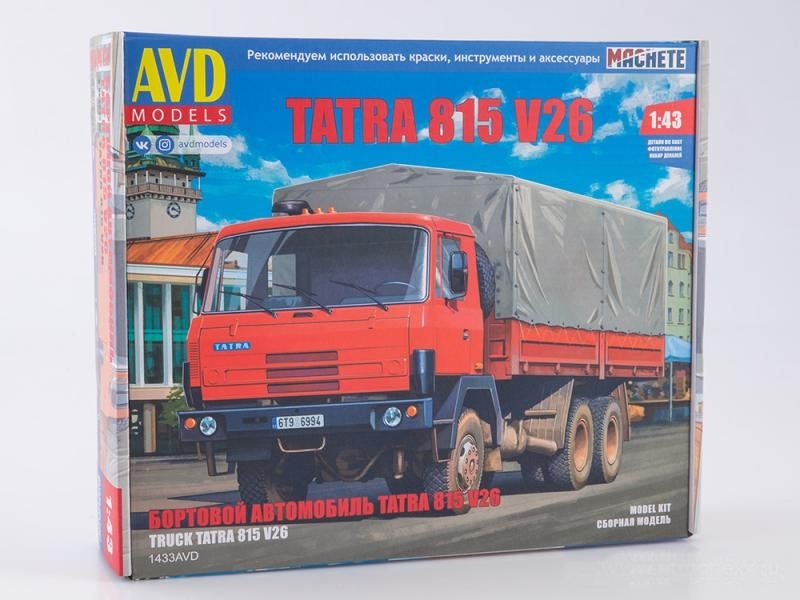 1433AVD  автомобили и мотоциклы  Tatra 815 V26  (1:43)