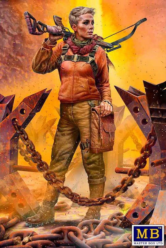 MB35214  фигуры Pоst-apocalyptic fiction. Desert Battle Series. Skull Clan – Long-distance raid. Kit