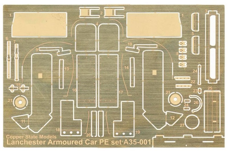 A35-001  фототравление  Lanchester Photoetch Set  (1:35)