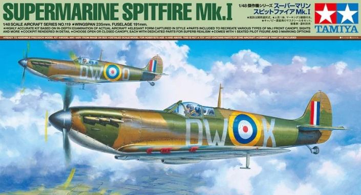 61119  авиация  Supermarine Spitfire Mk.I  (1:48)