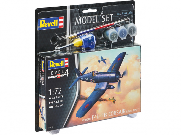 63917  авиация  F4U-1B Corsair Royal Navy MODEL SET  (1:72)
