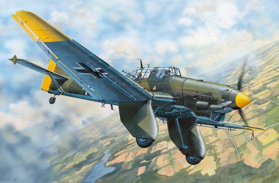 03213  авиация  Ju-87A Stuka  (1:32)