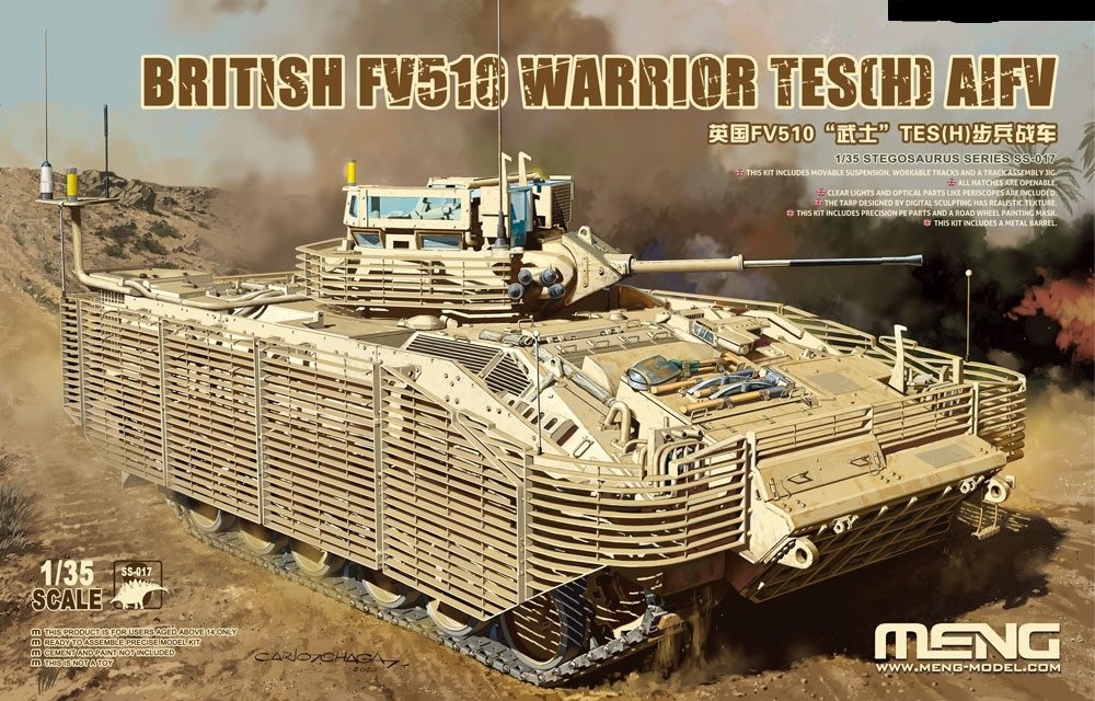 SS-017  техника и вооружение  British FV510 Warrior TES(H)  (1:35)