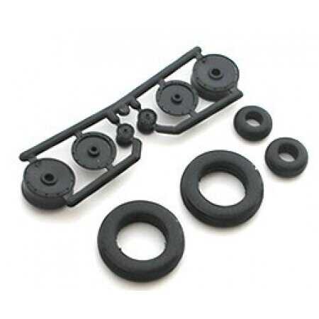 4811  дополнения из пластика  Rubber Wheels. Bf109F (G-2). Version A  (1:48)